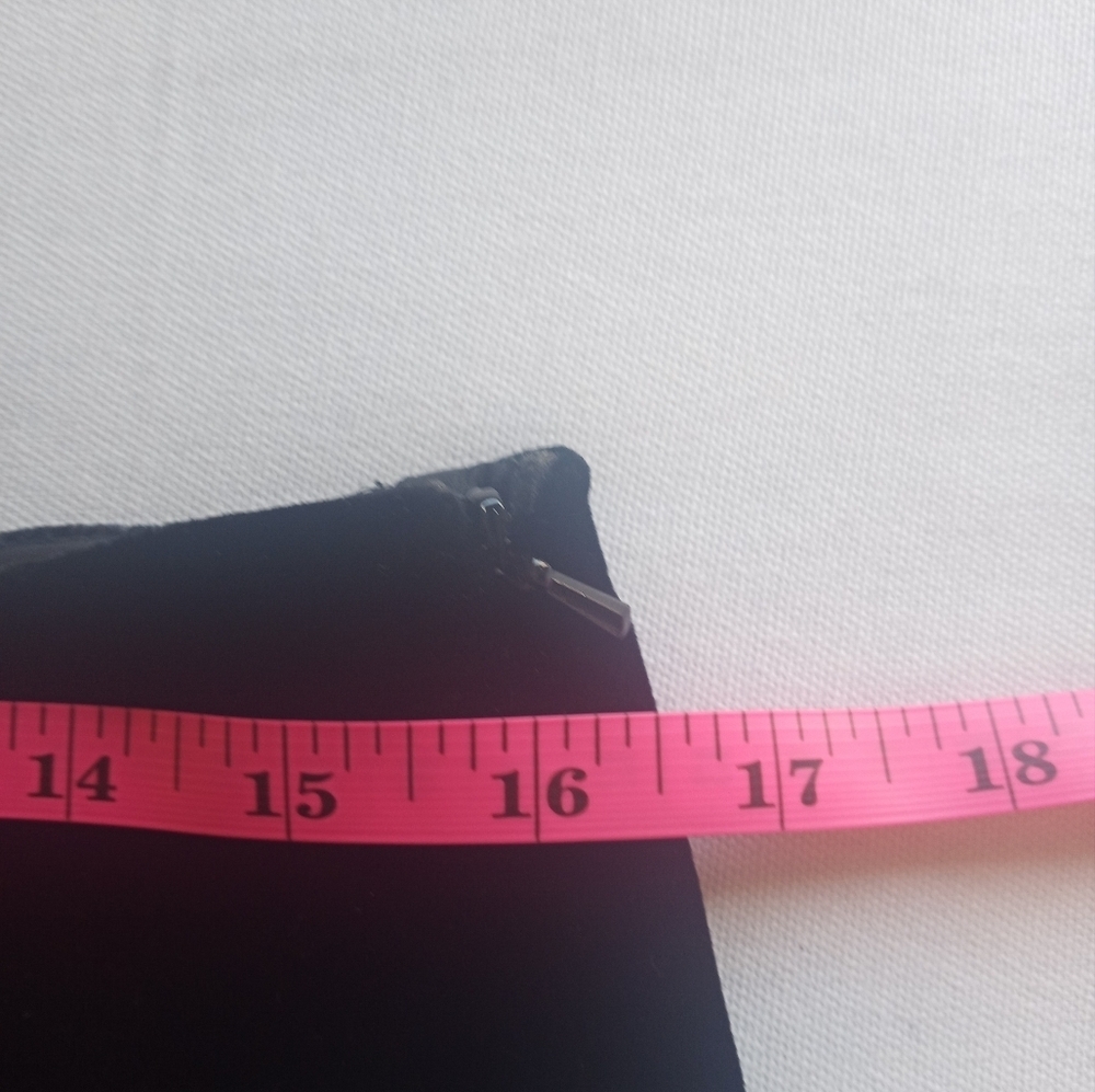Ann Taylor Vintage Black Velvet Silk Blend Lined A Line Whimsigoth Boho Skirt 14 - Picture 10 of 11